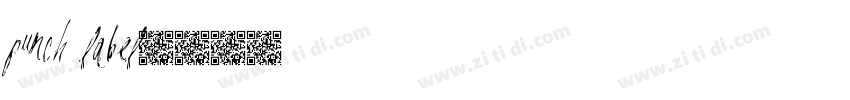 punch label字体转换
